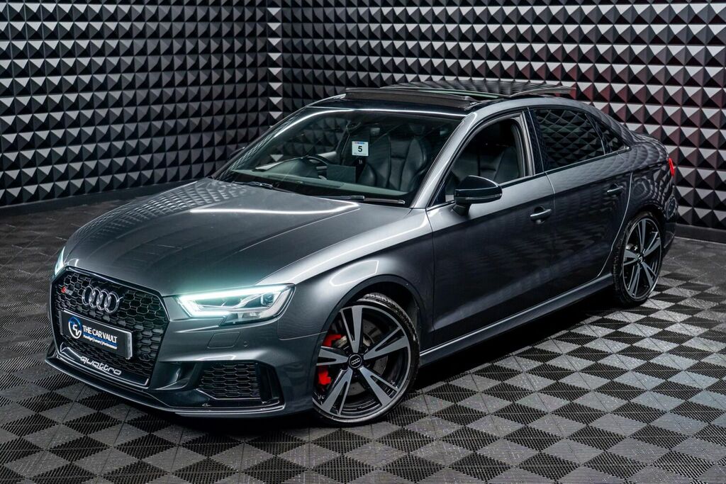 Compare Audi RS3 Saloon VA18LJJ Grey