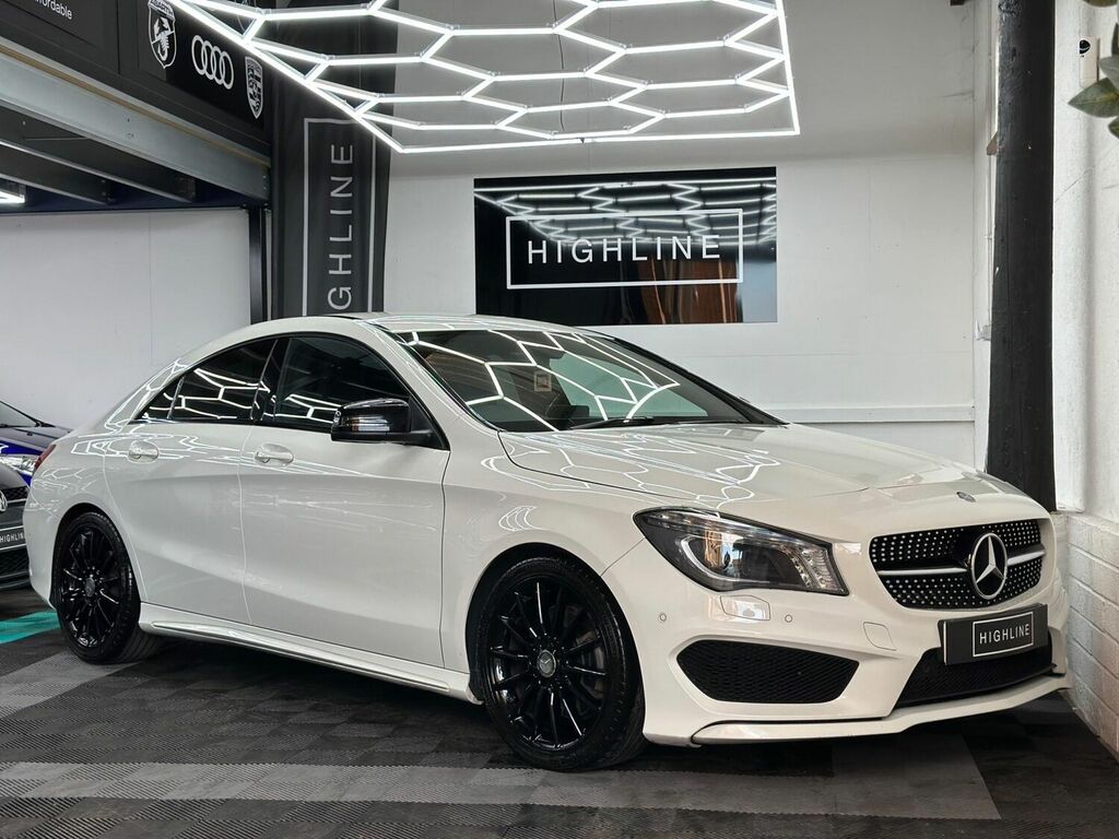 Compare Mercedes-Benz CLA Class Saloon 2.1 Cla220d Amg Sport Coupe 7G-dct Euro 6 YR16XBJ White