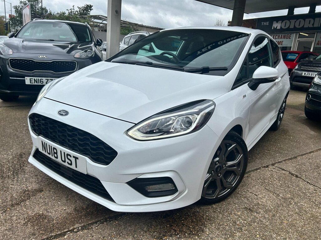 Ford Fiesta 1.0T Ecoboost St-line Euro 6 Ss White #1