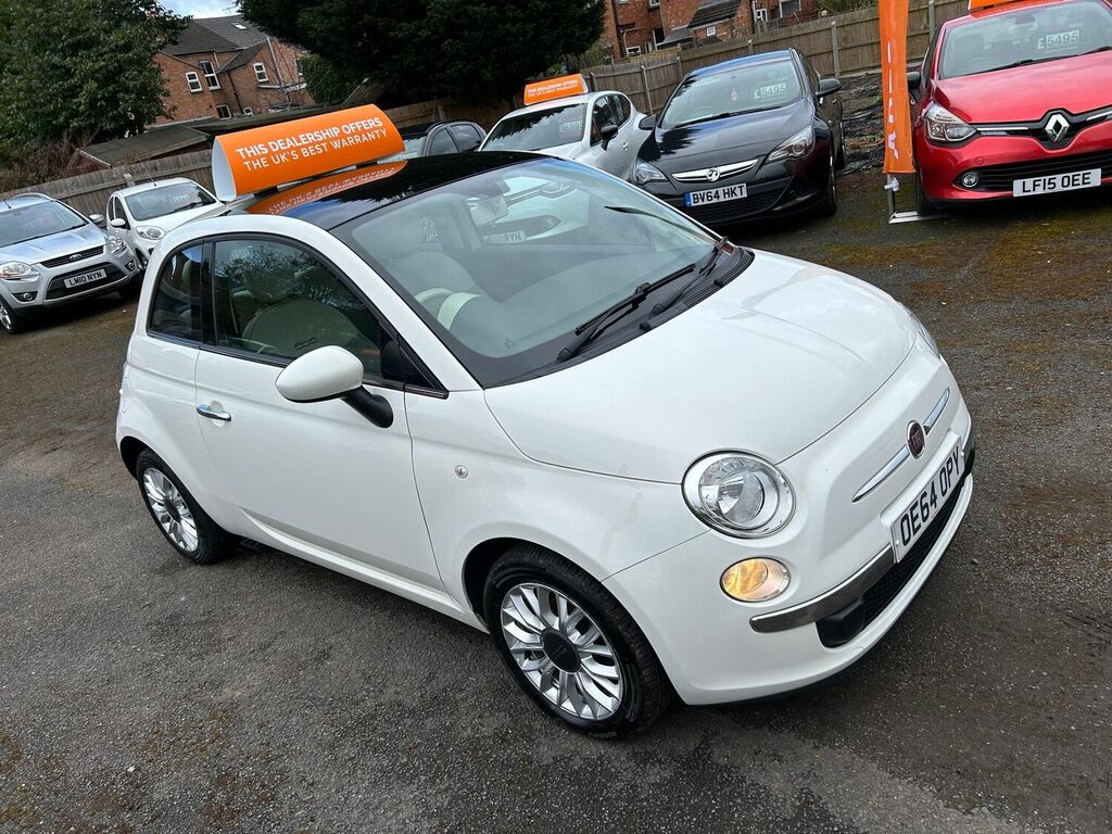 Compare Fiat 500 Hatchback 1.2 Lounge Euro 6 Ss 201464 OE64OPY White
