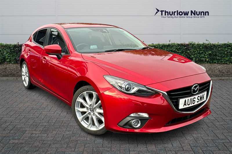 Compare Mazda 3 Sport Nav 2.0 115Ps - With Front And Rear Parkin AU16SWK Red