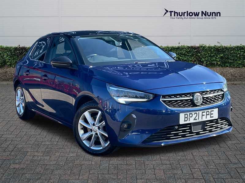 Compare Vauxhall Corsa 1.2 Turbo 100Ps Elite Hatchback - Only 2437 BP21FPE Blue