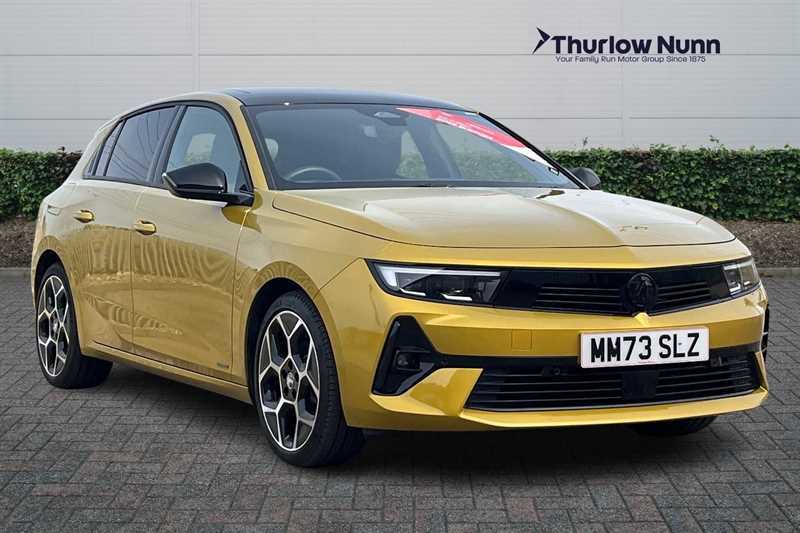 Compare Vauxhall Astra 1.2 Turbo Ultimate Hatchback Euro MM73SLZ Yellow