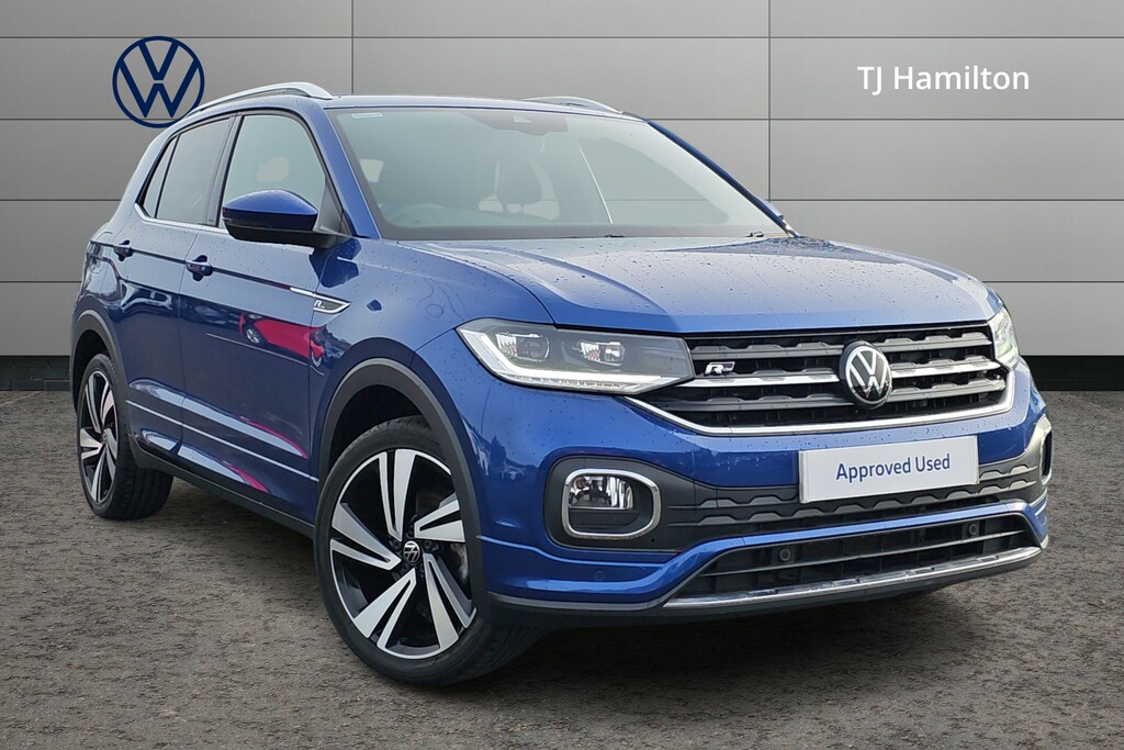 Compare Volkswagen T-Cross 1.0 Tsi 110Ps R-line Hatchback YHZ5160 Blue