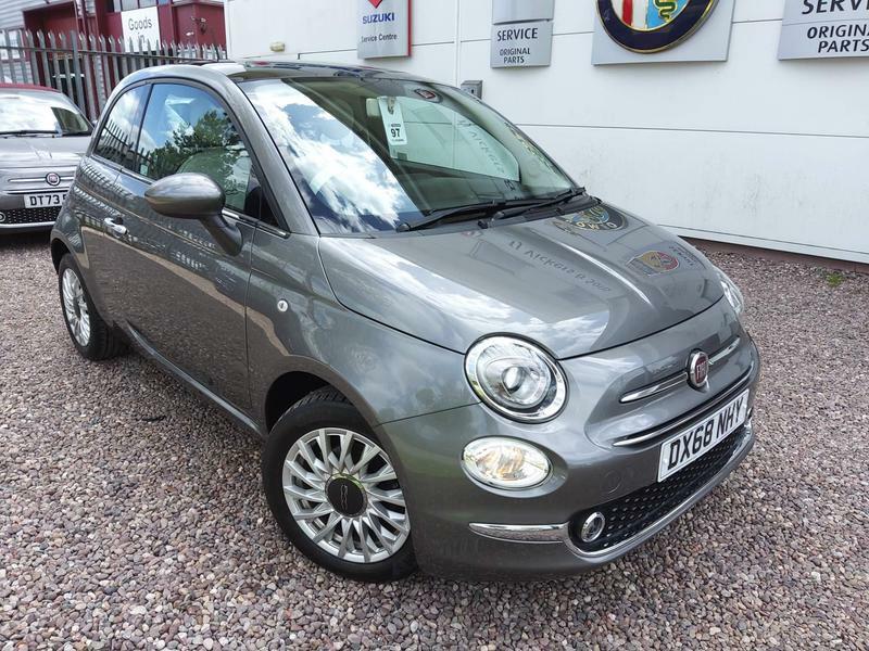 Compare Fiat 500 1.2 Lounge Euro 6 Ss DX68NHY Grey