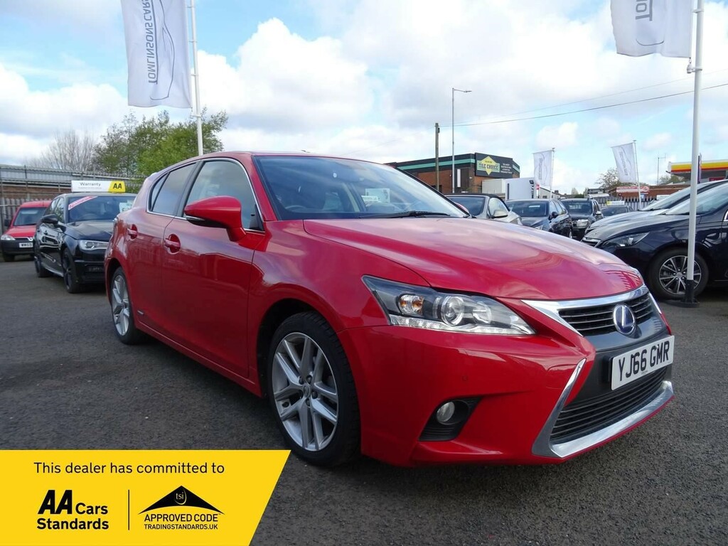 Compare Lexus CT 1.8 Advance Cvt Euro 6 Ss YJ66GMR Red