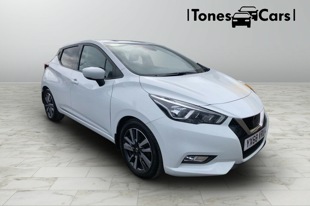 Compare Nissan Micra 0.9 Ig-t N-connecta Euro 6 Ss YX68VRU White