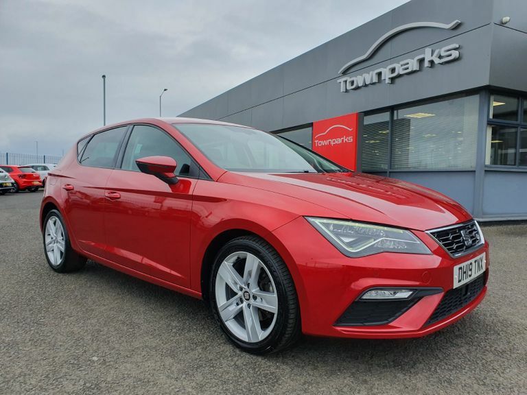 Compare Seat Leon Tdi Fr Full Seat Service History Sat Nav Parking S DH19TNX Red