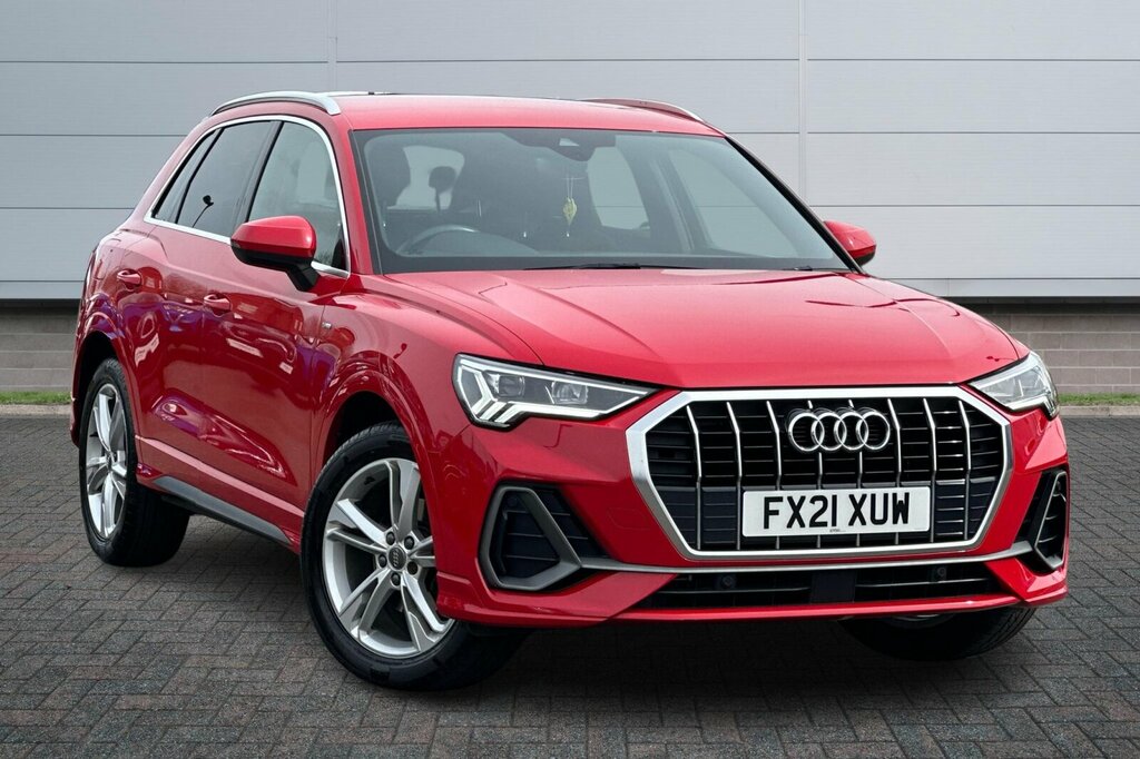 Compare Audi Q3 1.5 Tfsi Cod 35 S Line S Tronic Euro 6 Ss FX21XUW Red