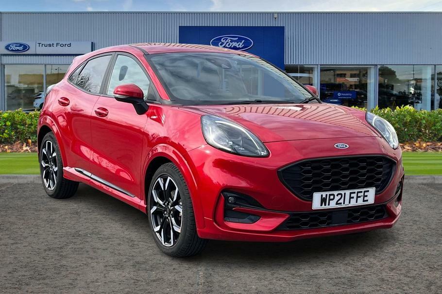 Compare Ford Puma 1.0 Ecoboost Hybrid Mhev 155 St-line X WP21FFE Red