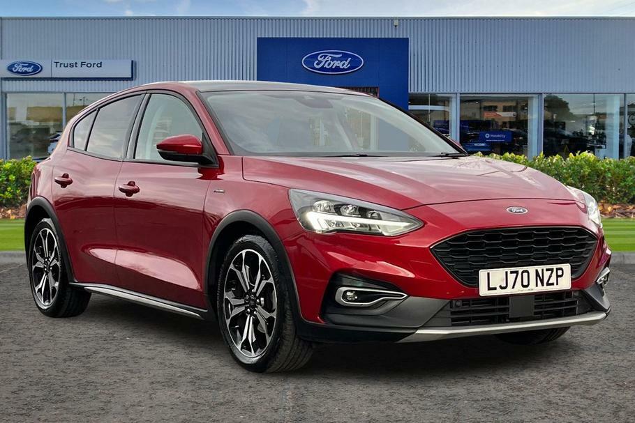 Compare Ford Focus 1.0L Ecoboost 155Ps Hybrid Mhev Active-x Edition 5 LJ70NZP Red