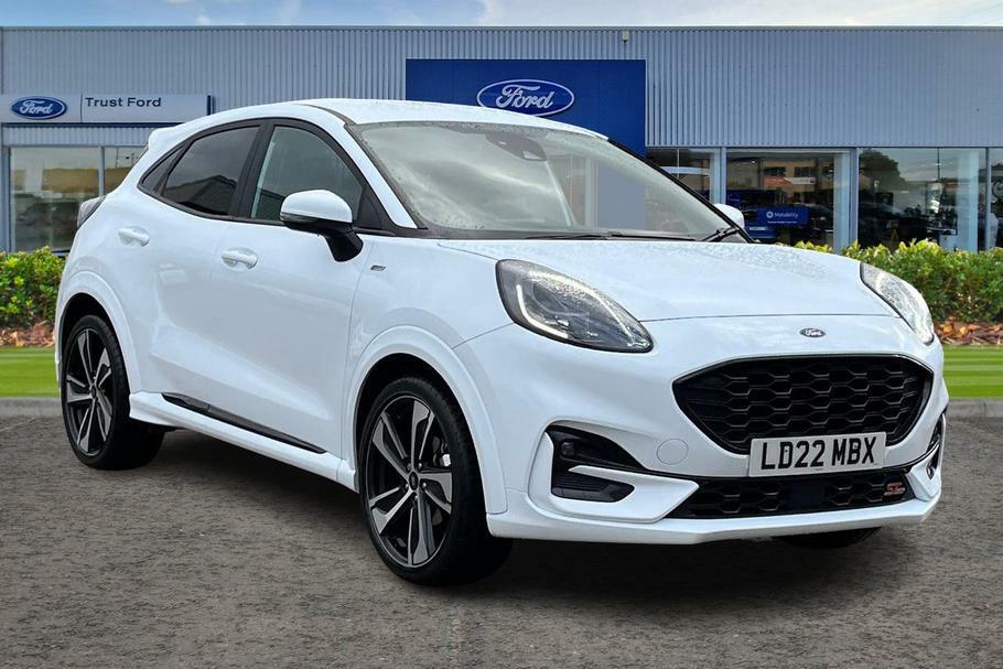 Compare Ford Puma 1.0 Ecoboost Hybrid Mhev St-line X Dct LD22MBX White