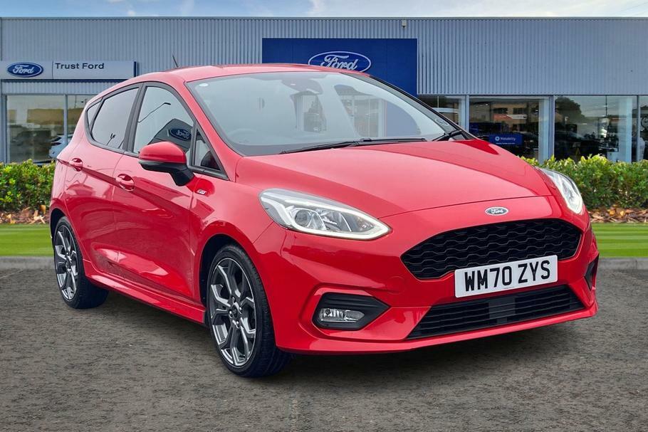 Compare Ford Fiesta 1.0 Ecoboost Hybrid Mhev 125 St-line Edition WM70ZYS Red
