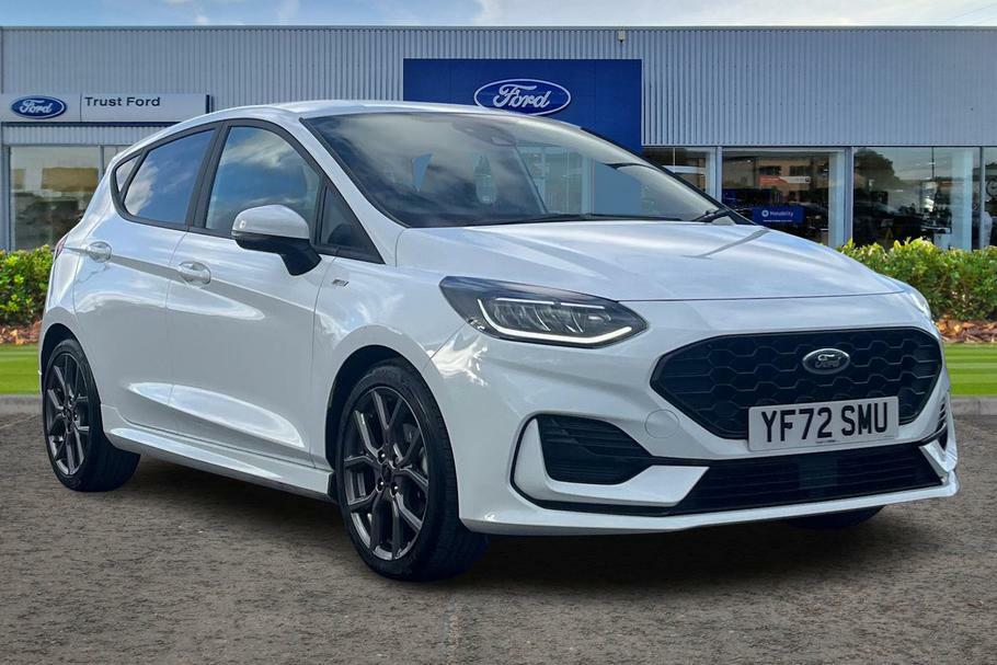 Compare Ford Fiesta 1.0 Ecoboost St-line 5Dr- With Satellite Navigatio YF72SMU White