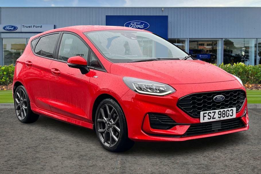 Compare Ford Fiesta 1.0 Ecoboost St-line Manufacturers Warranty- FSZ9803 Red