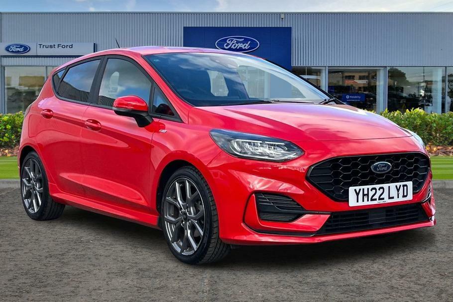 Compare Ford Fiesta 1.0 Ecoboost St-line YH22LYD Red