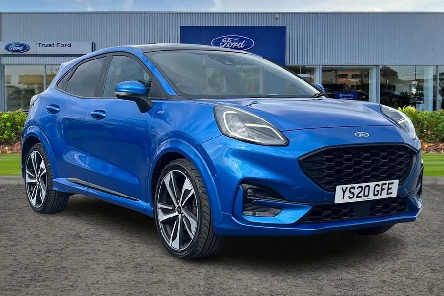 Compare Ford Puma 1.0 Ecoboost Hybrid Mhev 155 St-line X 5Dr- With D YS20GFE Blue