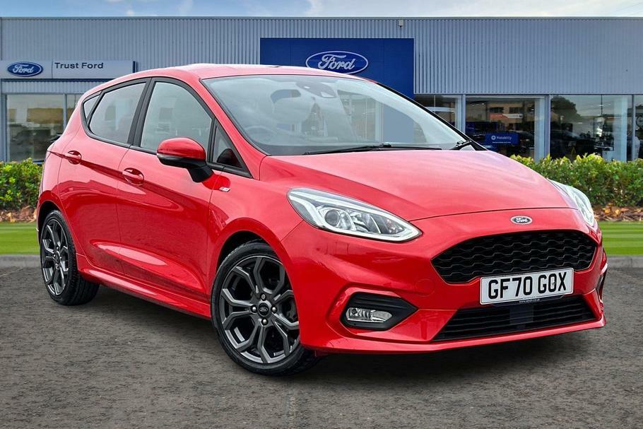 Compare Ford Fiesta 1.0 Ecoboost Hybrid Mhev 125 St-line Edition GF70GOX Red
