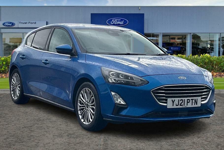 Compare Ford Focus Titanium X Edition 1.0 Mhev With Heated Seats And YJ21PTN Blue