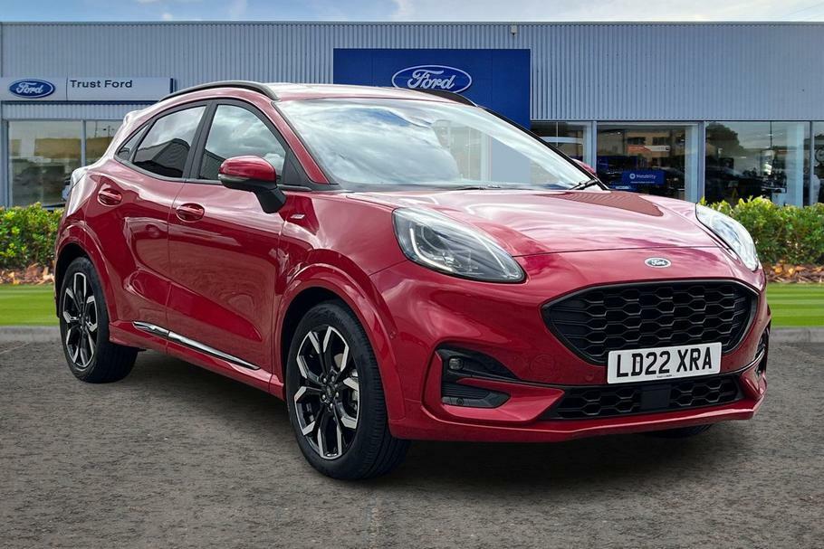 Compare Ford Puma 1.0 Ecoboost Hybrid Mhev St-line X LD22XRA Red