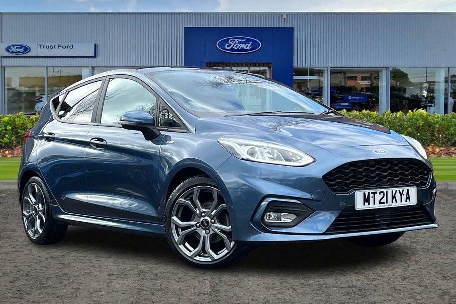 Compare Ford Fiesta 1.0 Ecoboost Hybrid Mhev 125 St-line Edition S MT21KYA Blue