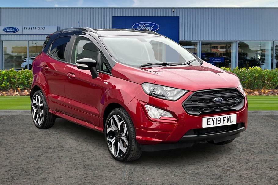 Compare Ford Ecosport 1.0 Ecoboost 140 St-line Apple Car Playand EY19FWL Red