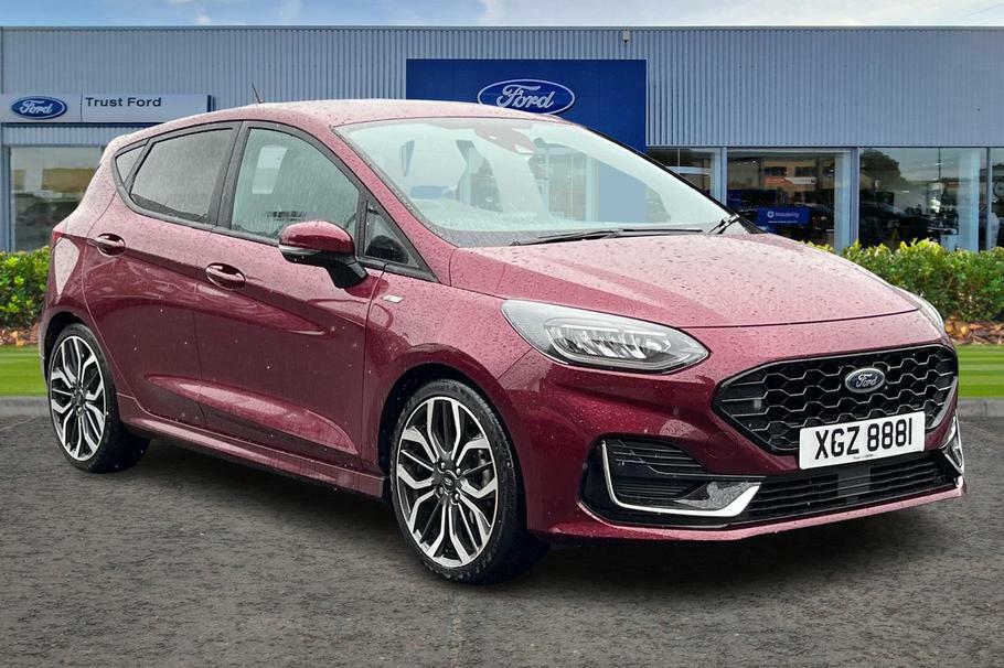 Compare Ford Fiesta 1.0 Ecoboost St-line Vignale XGZ8881 Red