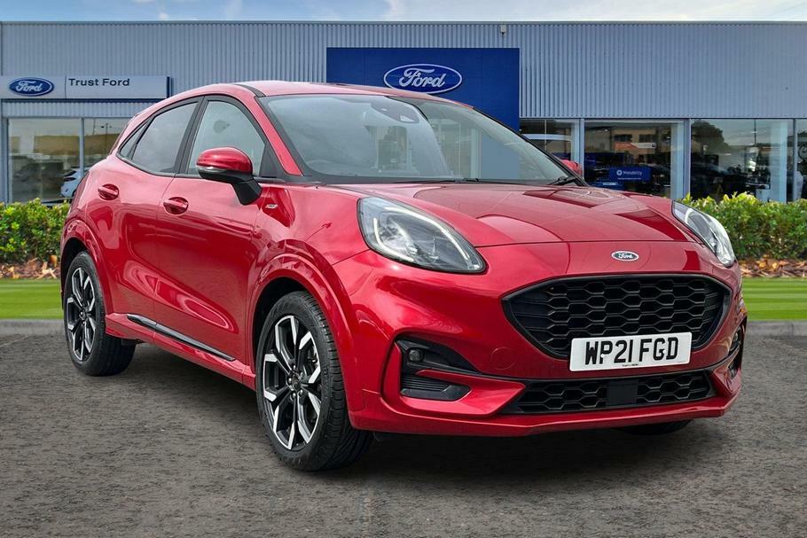 Compare Ford Puma 1.0 Ecoboost Hybrid Mhev 155 St-line X WP21FGD Red