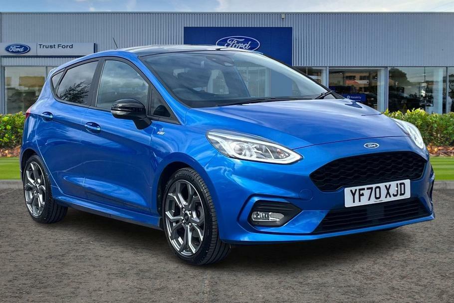 Compare Ford Fiesta 1.0 Ecoboost Hybrid Mhev 125 St-line Edition 5Dr- YF70XJD Blue