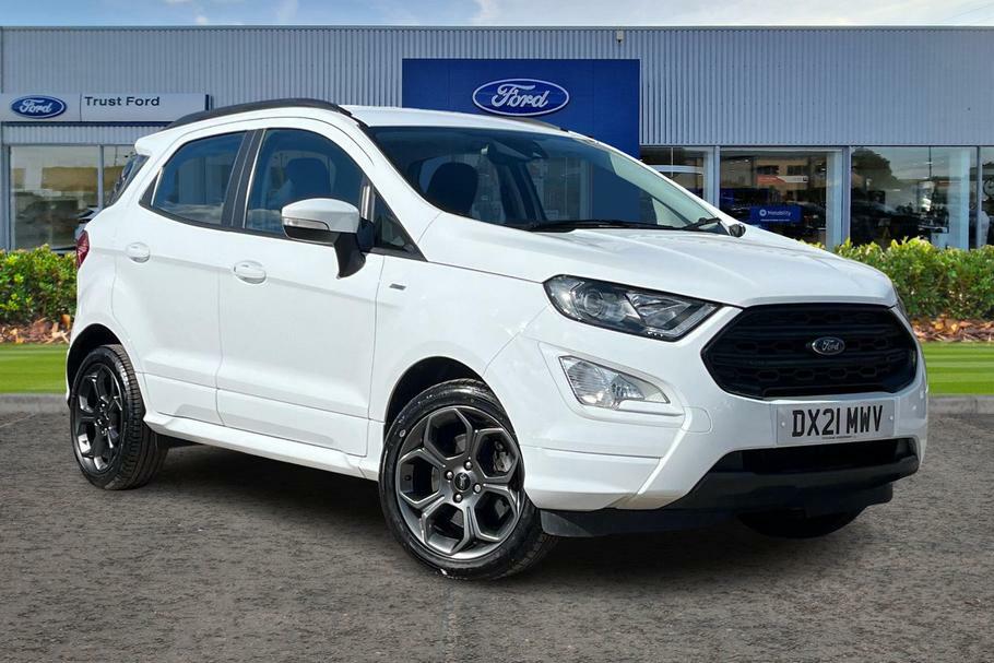 Compare Ford Ecosport 1.0 Ecoboost 125 St-line Sync3 Navigation, Rea DX21MWV White