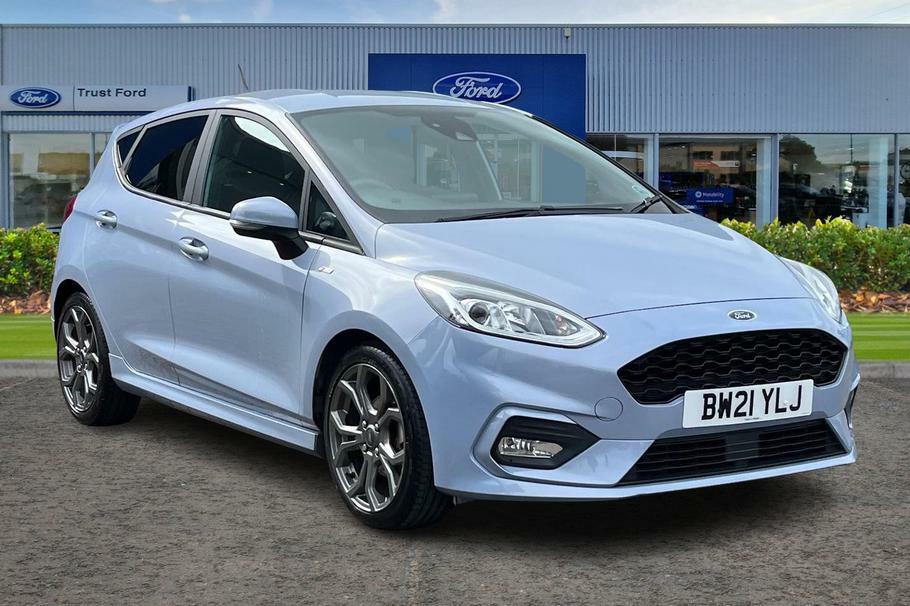 Compare Ford Fiesta 1.0 Ecoboost Hybrid Mhev 125 St-line Edition BW21YLJ Blue