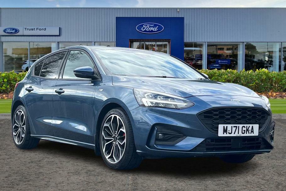 Compare Ford Focus St-line X Edition Mhev Front Rear Parking Sens MJ71GKA Blue