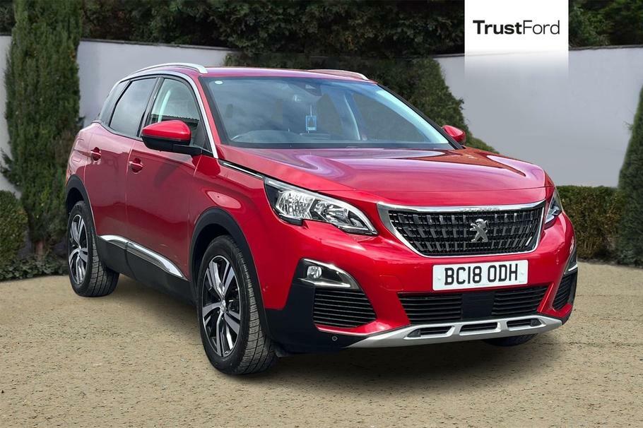 Peugeot 3008 1.5 Bluehdi Allure 5Dr, Apple Car Play, Android Au Red #1