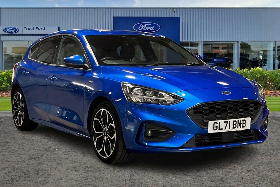 Compare Ford Focus 1.0 Ecoboost Hybrid Mhev 155 St-line X Edition GL71BNB Blue