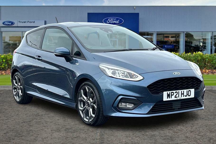 Compare Ford Fiesta 1.0 Ecoboost Hybrid Mhev 125 St-line Edition WP21HJO Blue