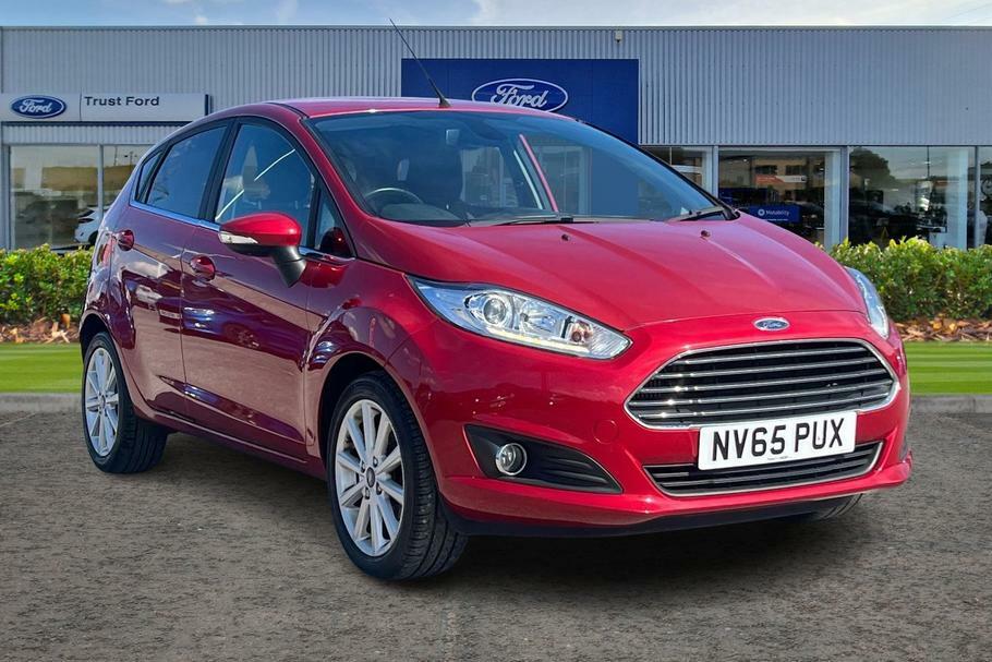 Compare Ford Fiesta 1.0 Ecoboost Titanium 5Dr- With City Pack NV65PUX Red