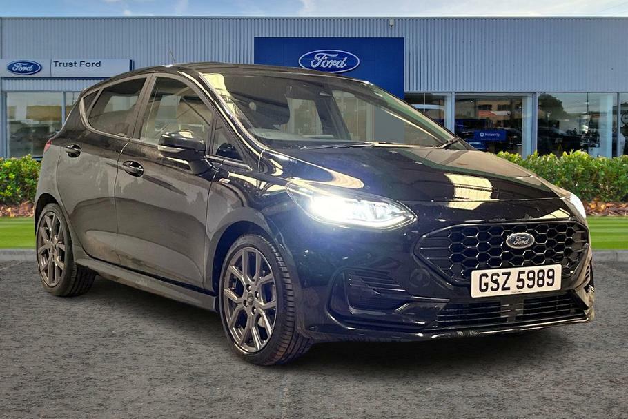 Compare Ford Fiesta 1.0 Ecoboost Hybrid Mhev 125 St-line Edition 5Dr- GSZ5989 Black