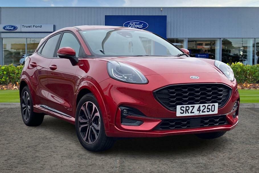 Compare Ford Puma 1.0 Ecoboost Hybrid Mhev St-line 5Drlane Keeping SRZ4250 Red