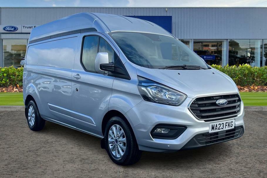 Compare Ford Transit Custom Custom 2.0 Ecoblue 130Ps High Roof Limited Van Aut MA23FKG Silver