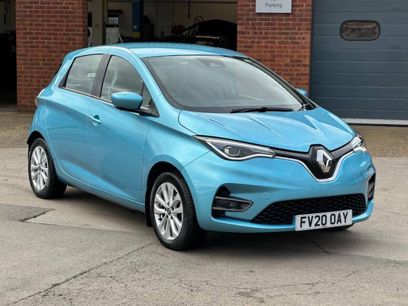 Compare Renault Zoe 100Kw I Iconic R135 50Kwh FV20OAY Blue