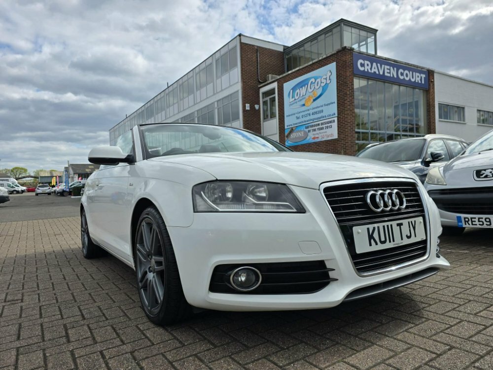 Audi A3 Cabriolet 2.0 Tdi S Line S Tronic Euro 5 Ss White #1