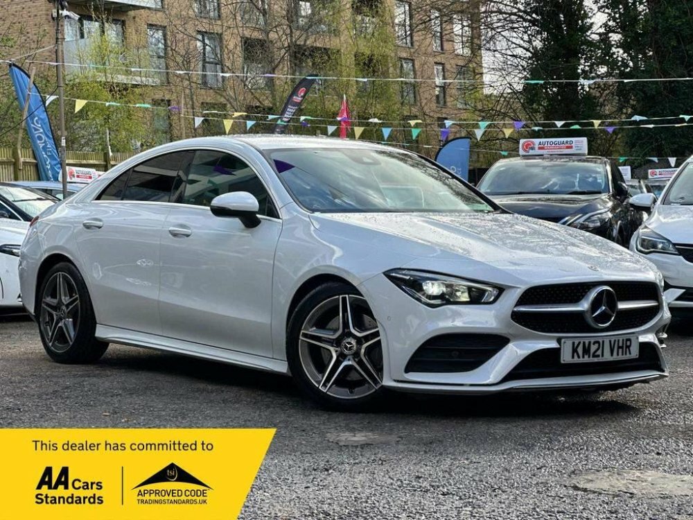 Compare Mercedes-Benz CLA Class 1.3 Cla200 Amg Line Coupe 7G-dct Euro 6 Ss KM21VHR White