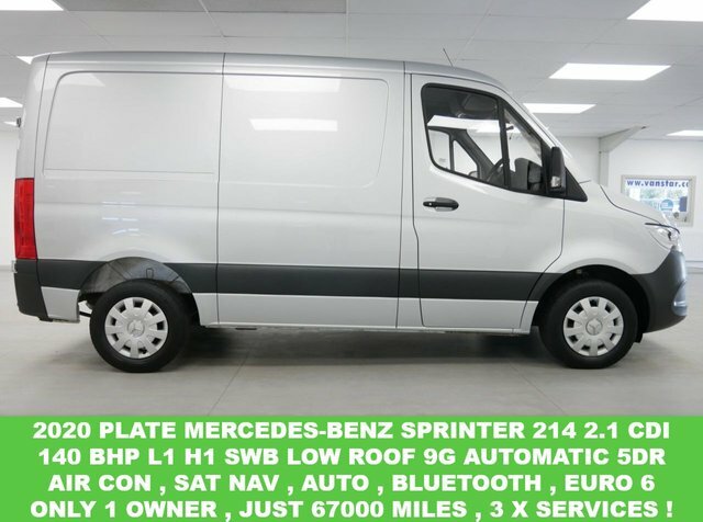 Compare Mercedes-Benz Sprinter 214 2.1 Cdi 140 Bhp L1 H1 Swb 9G Air C NK20VUS Silver