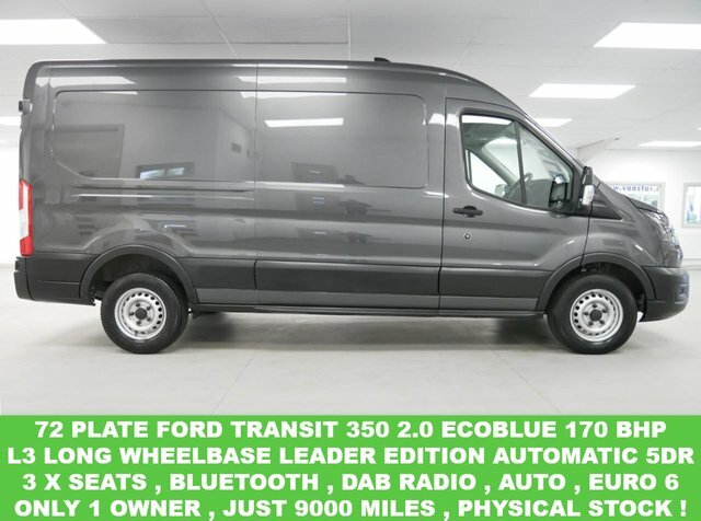 Compare Ford Transit Custom 350 2.0 Ebl 170 Bhp L3 Long Leader WM72ACO Grey