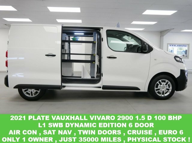 Compare Vauxhall Vivaro 2900 1.5 D 100 Bhp L1 Swb Dynamic Edition 6Dr Sa VE21YHP White