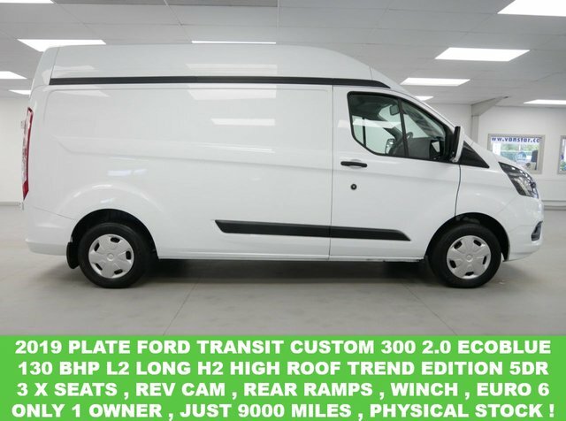 Compare Ford Transit Custom 300 2.0 Ebl 130 Bhp L2 Long Trend High Roof AJ19MVT White