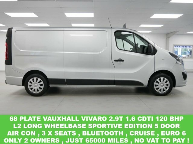 Compare Vauxhall Vivaro 2.9T 1.6 Cdti 120 Bhp L2 Long Sportive Edition N DV68KKJ Silver