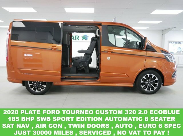 Compare Ford Tourneo Custom 320 Sport Ecoblue EK20HVA Orange