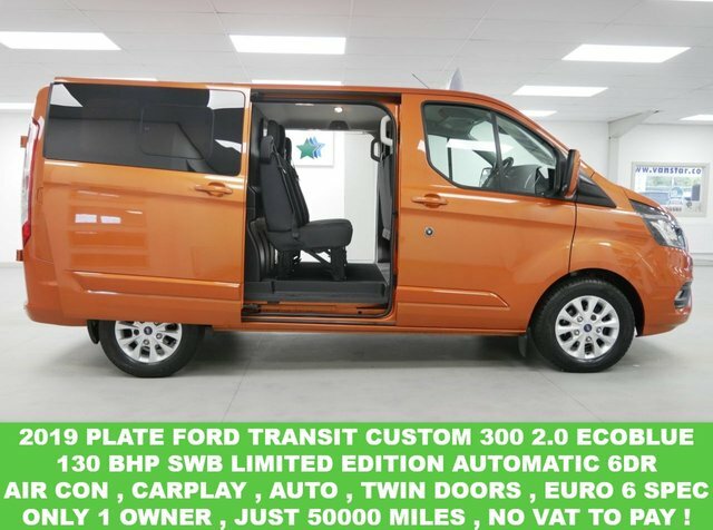 Compare Ford Transit Custom Transit Custom 300 Limited Edition HS19VUN Orange