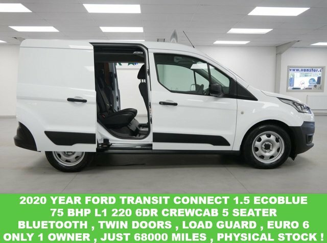 Compare Ford Transit Custom 1.5 Ecoblue L1 220 Crewcab 6Dr 2020 Year SM69HBH White